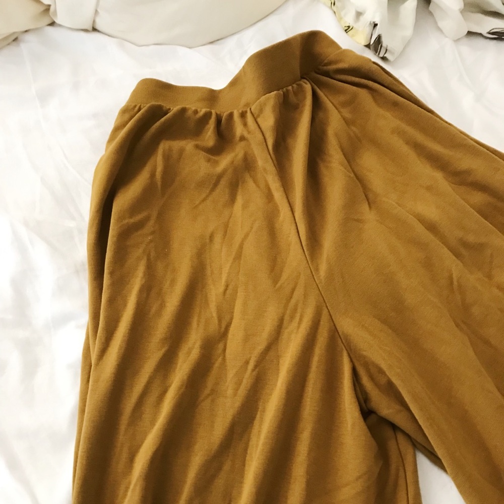 UNIQLO Mustard-Gold Flared Pants